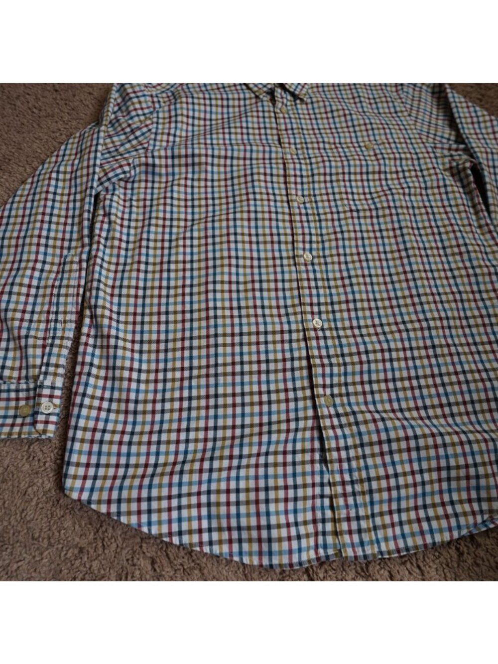 Orvis Button Up Shirt Mens Large Multicolor Plaid Classic Long Sleeve Cotton - Picture 8 of 9